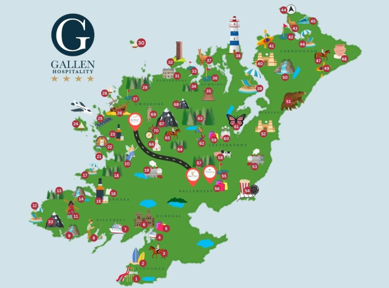 donegal map image